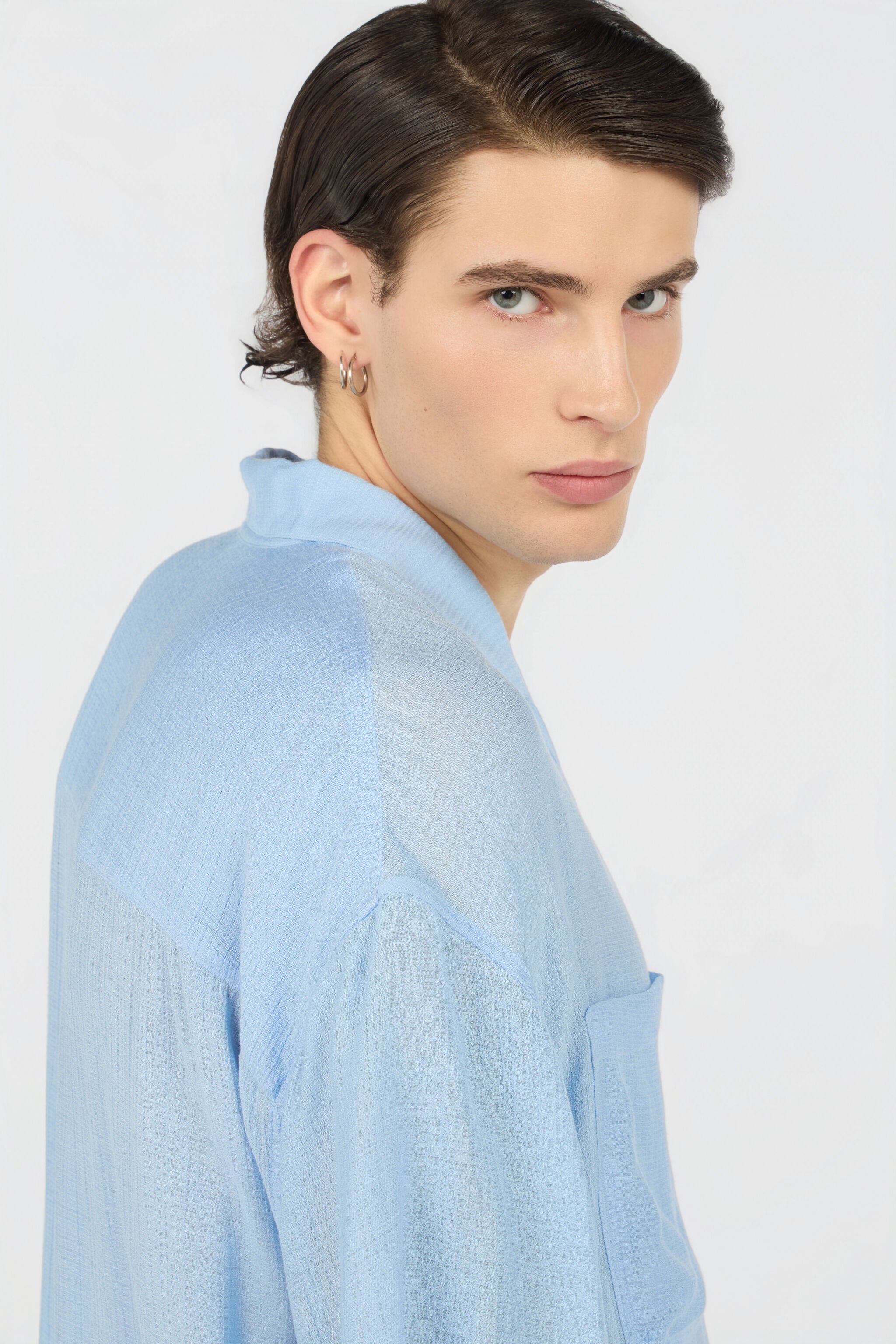 JC Light Blue Shirt JC Light Blue Shirt TURCHESE CHIRO WFM021-WF169