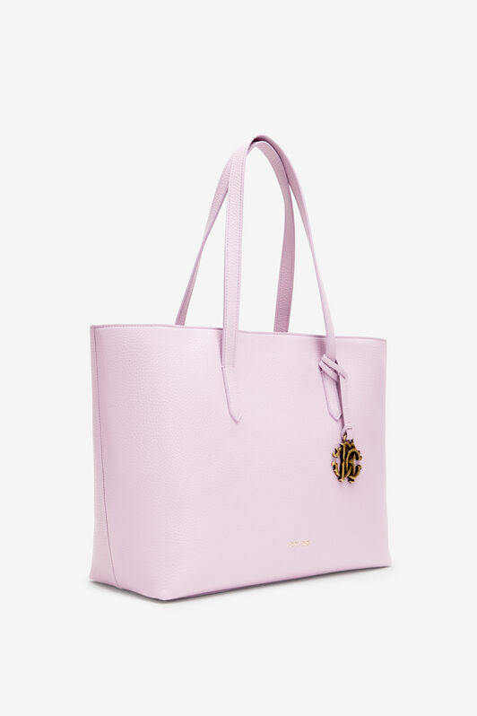 RC Leather shopper tote with RC charm Pink OOB00D-PZA12