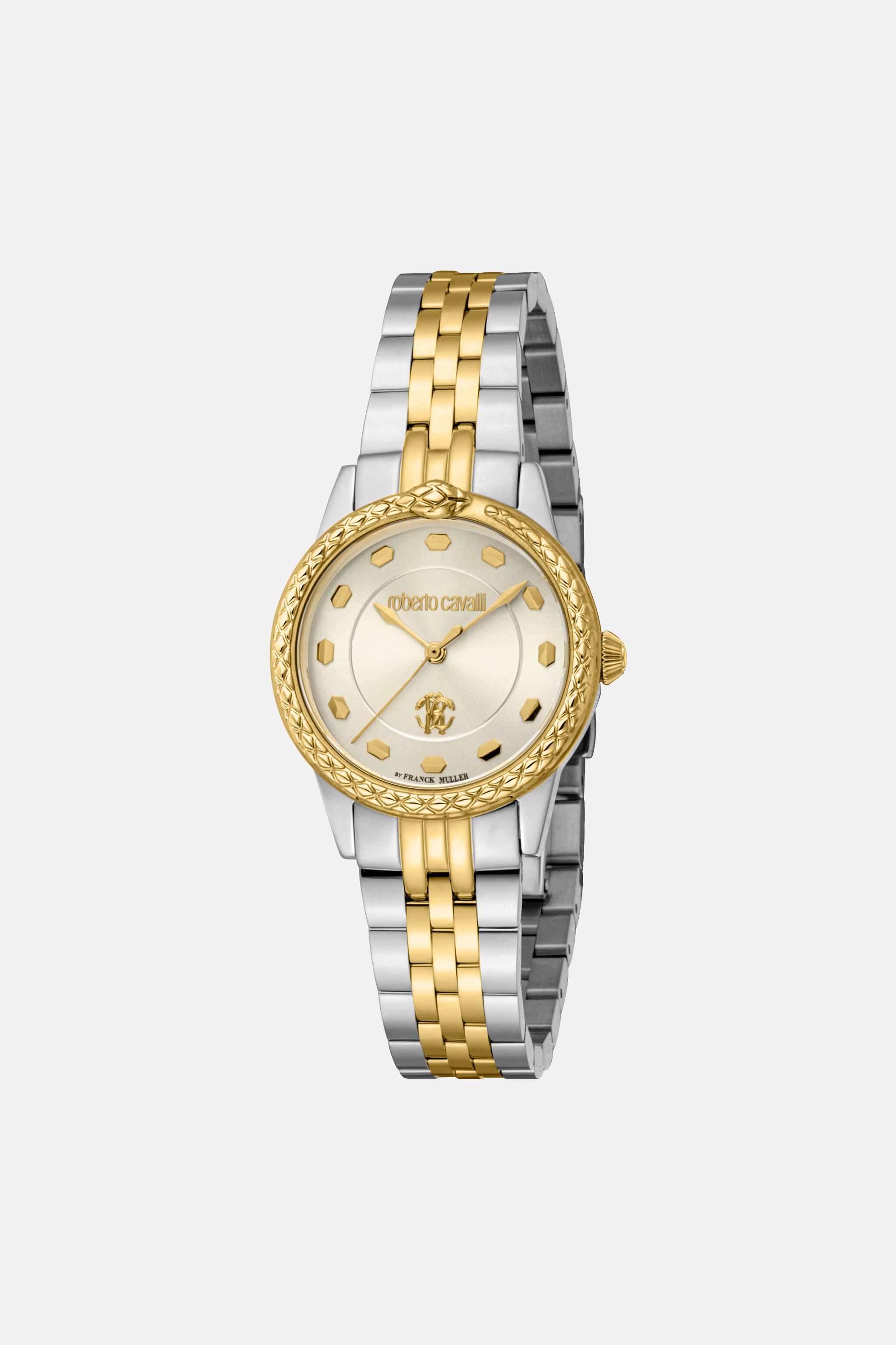 Roberto Cavalli by Franck Muller Snake Core watch in Silver/Gold