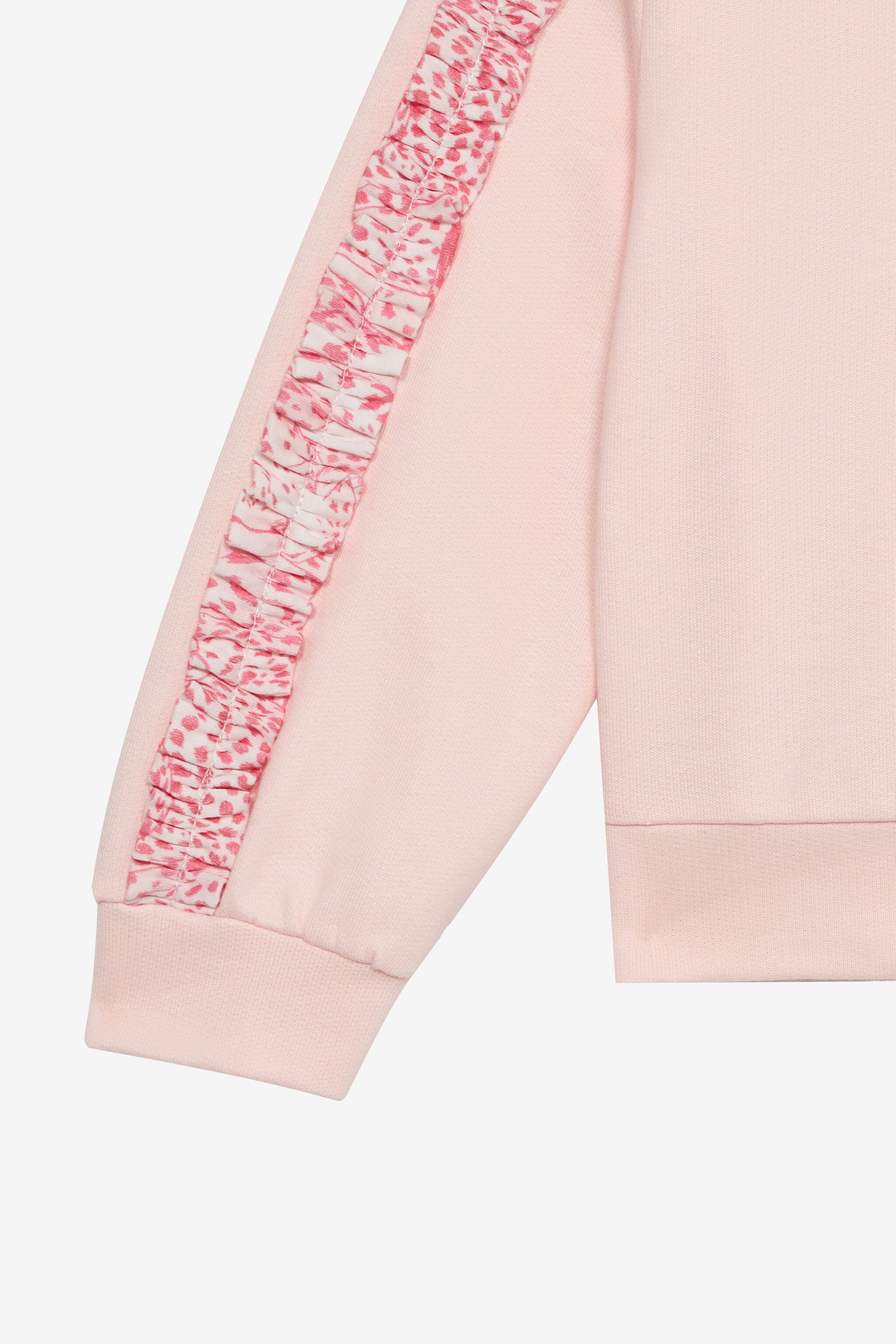 JU Sweatshirt With RC Monogram And Cheetah Skin JU Sweatshirt With RC Monogram And Cheetah Skin Pink UJT662-CF050