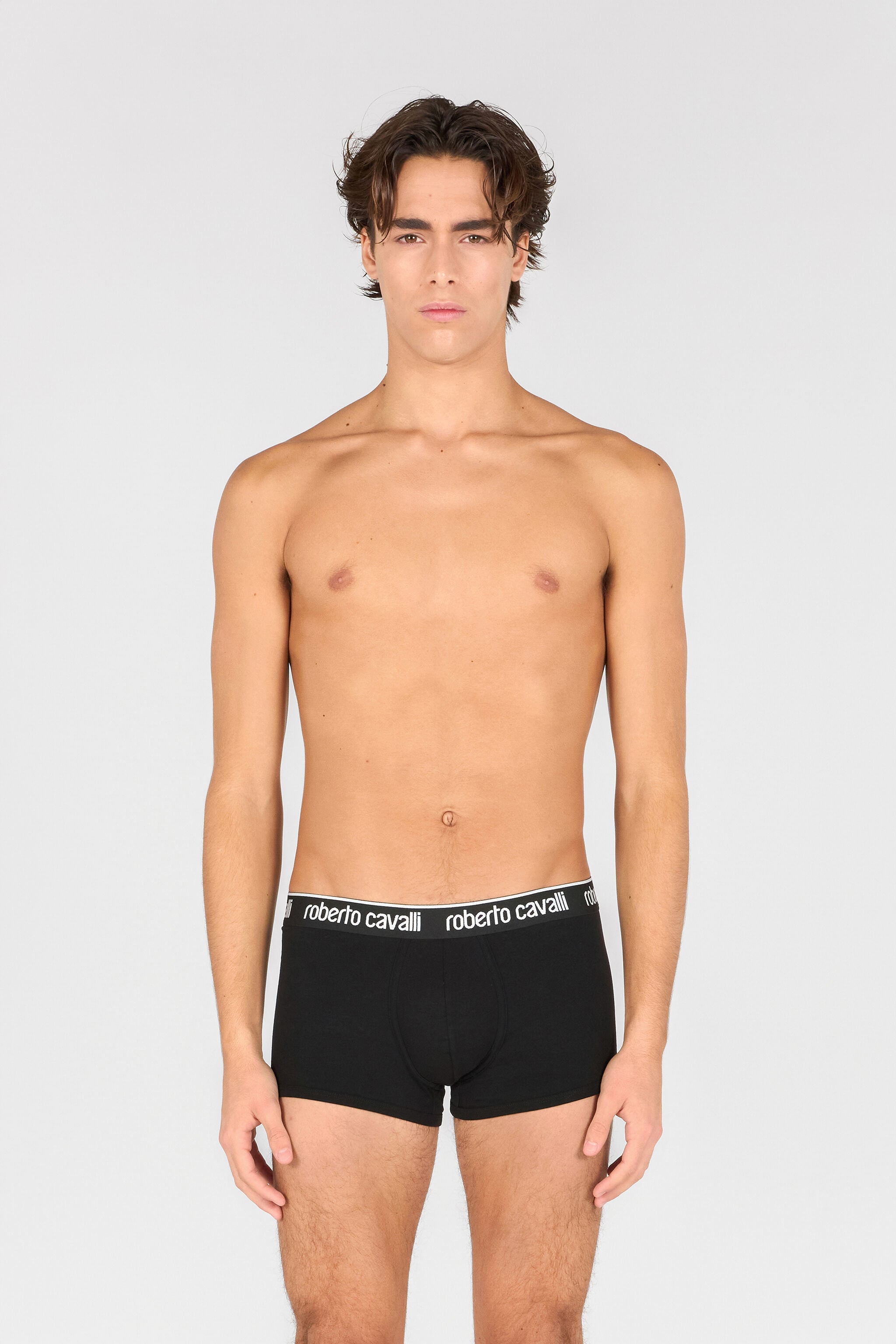 RC Roberto Cavalli Logo Boxer Shorts RC Roberto Cavalli Logo Boxer Shorts Black TRO02A-JJ016