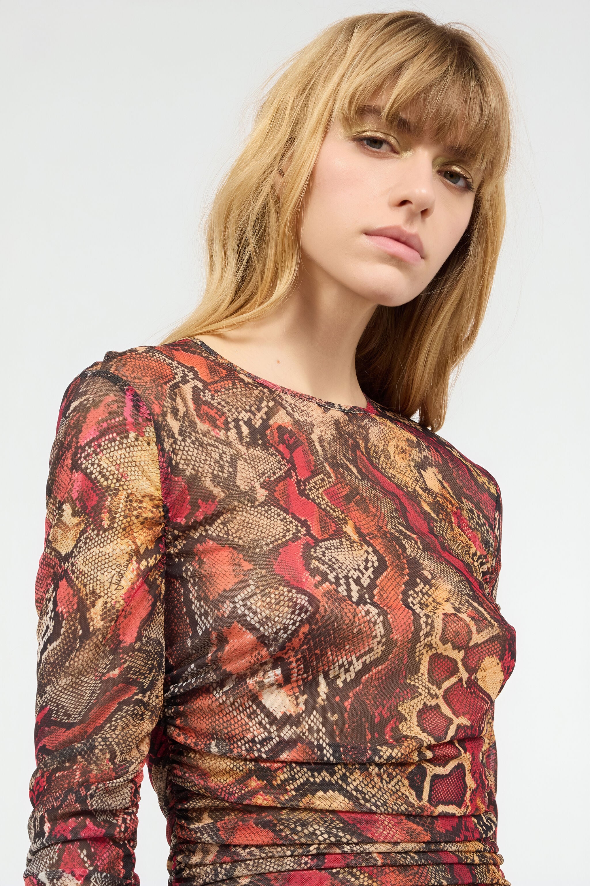 JC Sweater With Python Print JC Sweater With Python Print Red UFT158-UF224