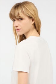 JC T-Shirt Avec Graphisme Et Monogramme JC Blanc UFT113-UF167