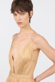 RC Gold Silk Maxi Dress PINK GOLD WWT108-XV012