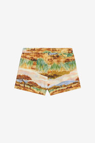 JU Shorts With Safari Print Light brown UJT220-7MO40