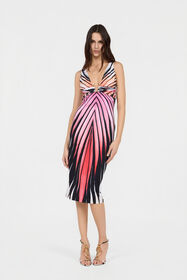 RC Vestido Midi Estampado Ray Of Paradise CORAL XKT100-LNM33