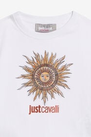 JC White T-Shirt With Persian Tarot Graphic WHITE WFT63U-5B006