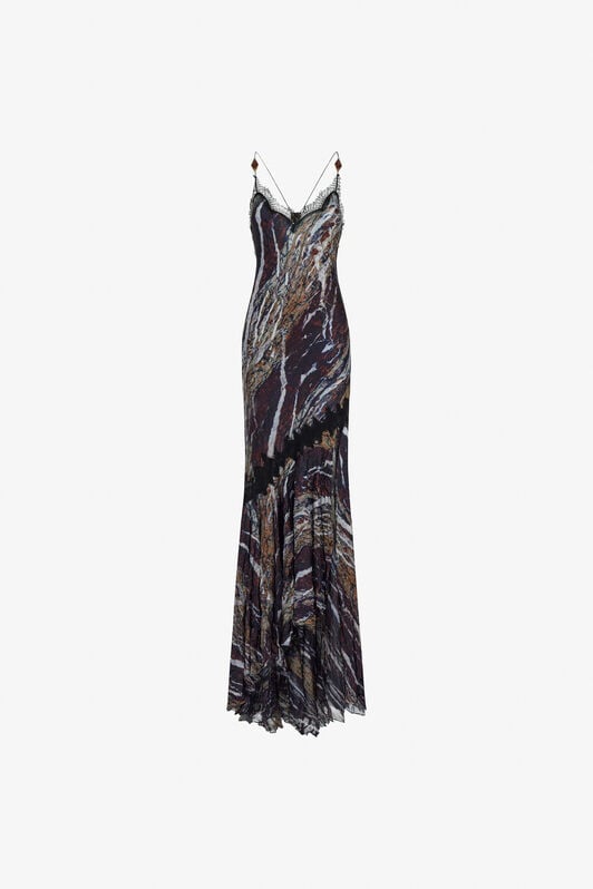 RC Marble print long Dress RC Marble print long Dress Purple TWT107-7NN22