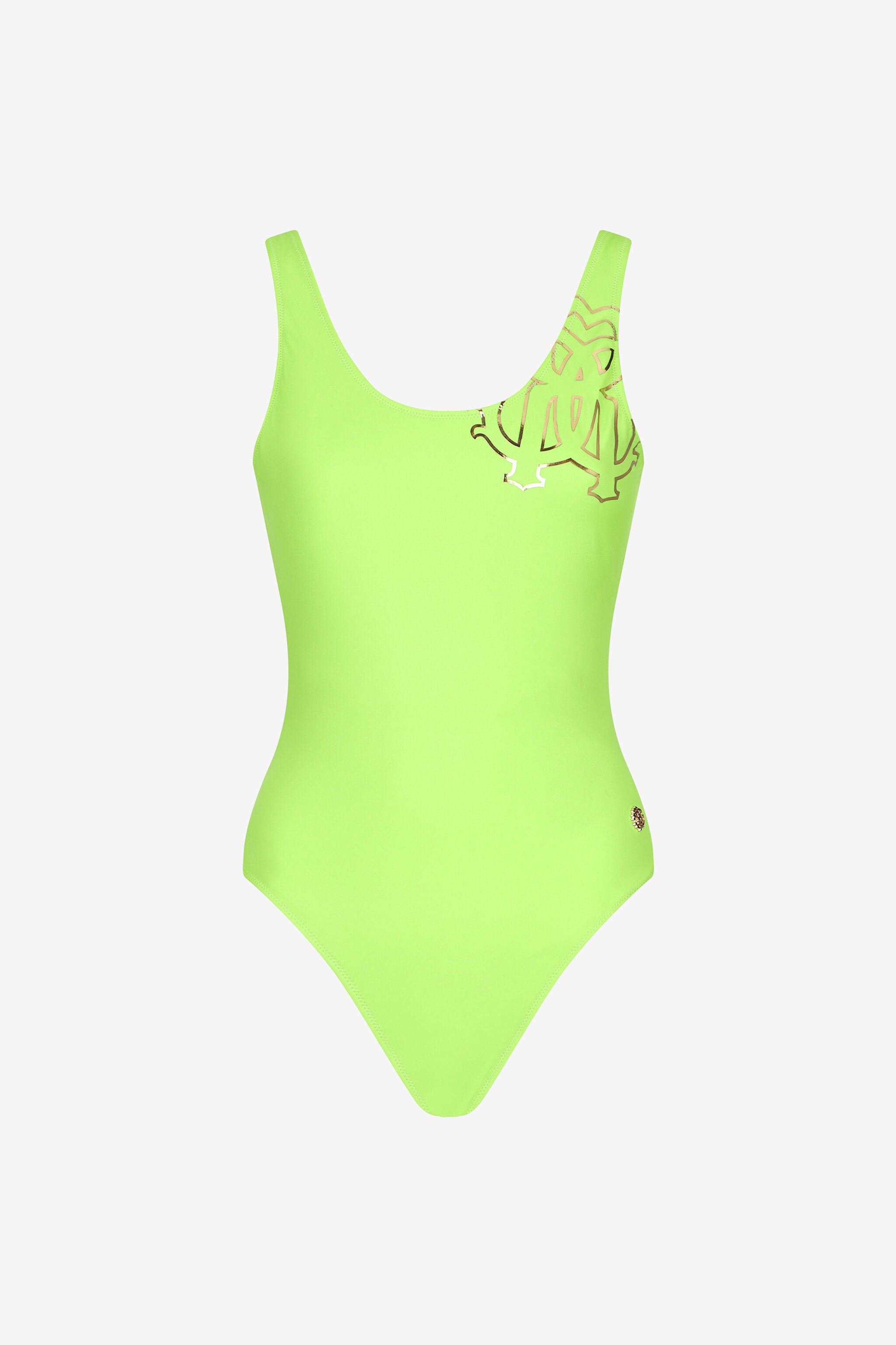 RC RC Monogram-Print Swimsuit Light green KSW01W-LL002
