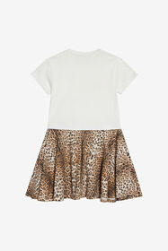 JU Abito con stampa Jaguar MILKY WHITE/JAGUAR WJT10D-JD001