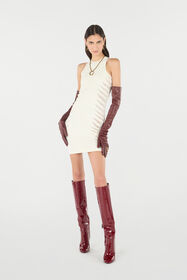 RC Dress With Openwork Zebra Pattern Ivory UKT166-MA001