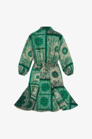JU Robe à imprimé bandana Vert TJT10T-4QN16