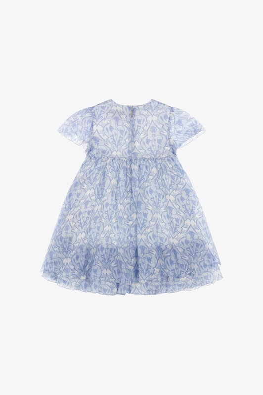 JU Bedrucktes Kleid JU Bedrucktes Kleid Hellblau SJT144-CTL48