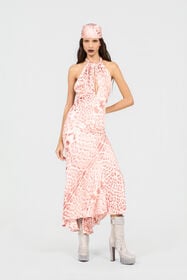 RC Vestido Midi Estampado Jaguar Pink PINK XQT141-JRT23