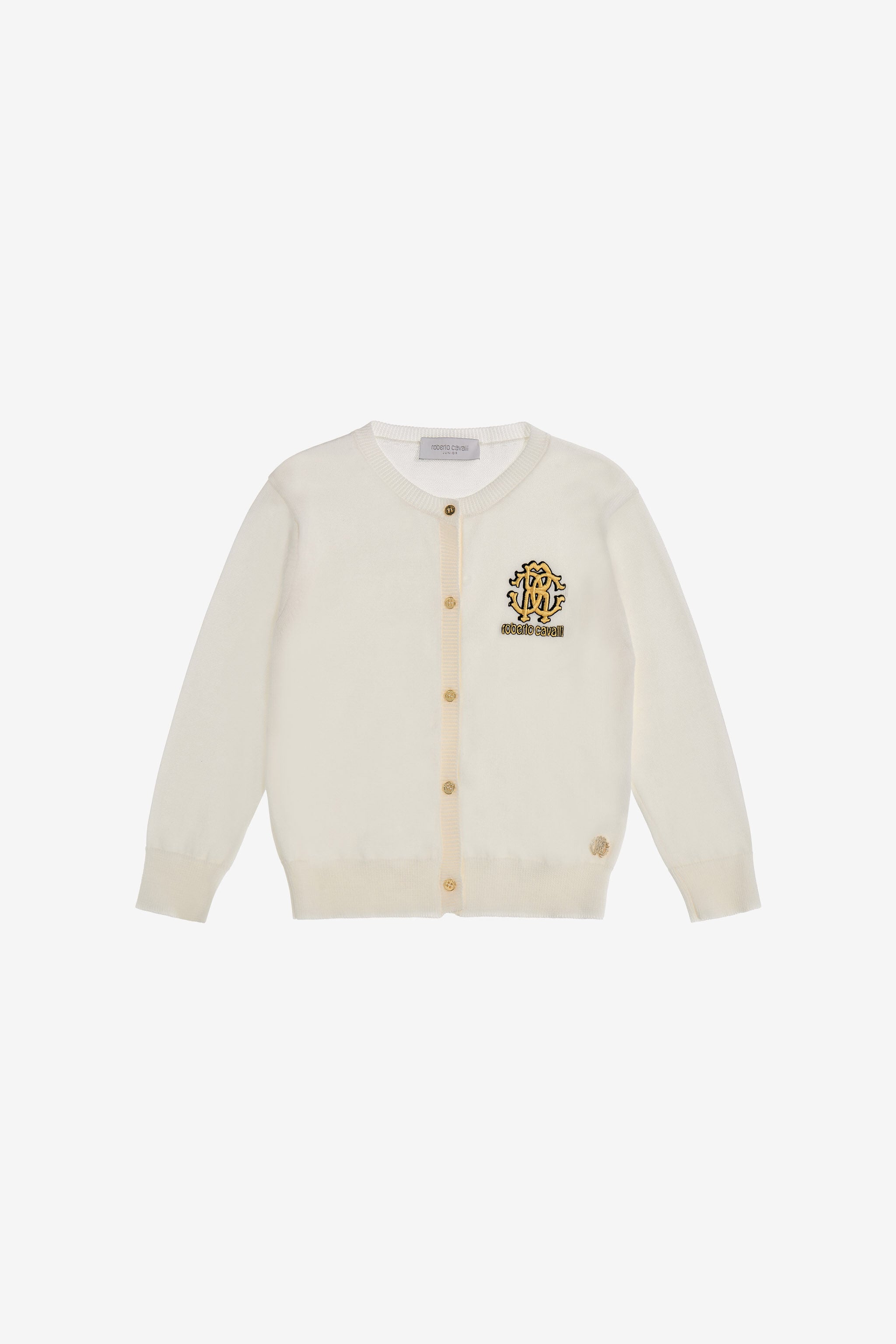 JU RC Monogram Cardigan JU RC Monogram Cardigan White SJM001-MG001