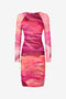 RC Etuikleid Mit Print Rose RC Etuikleid Mit Print Rose Fuchsia UKT146-6HN48
