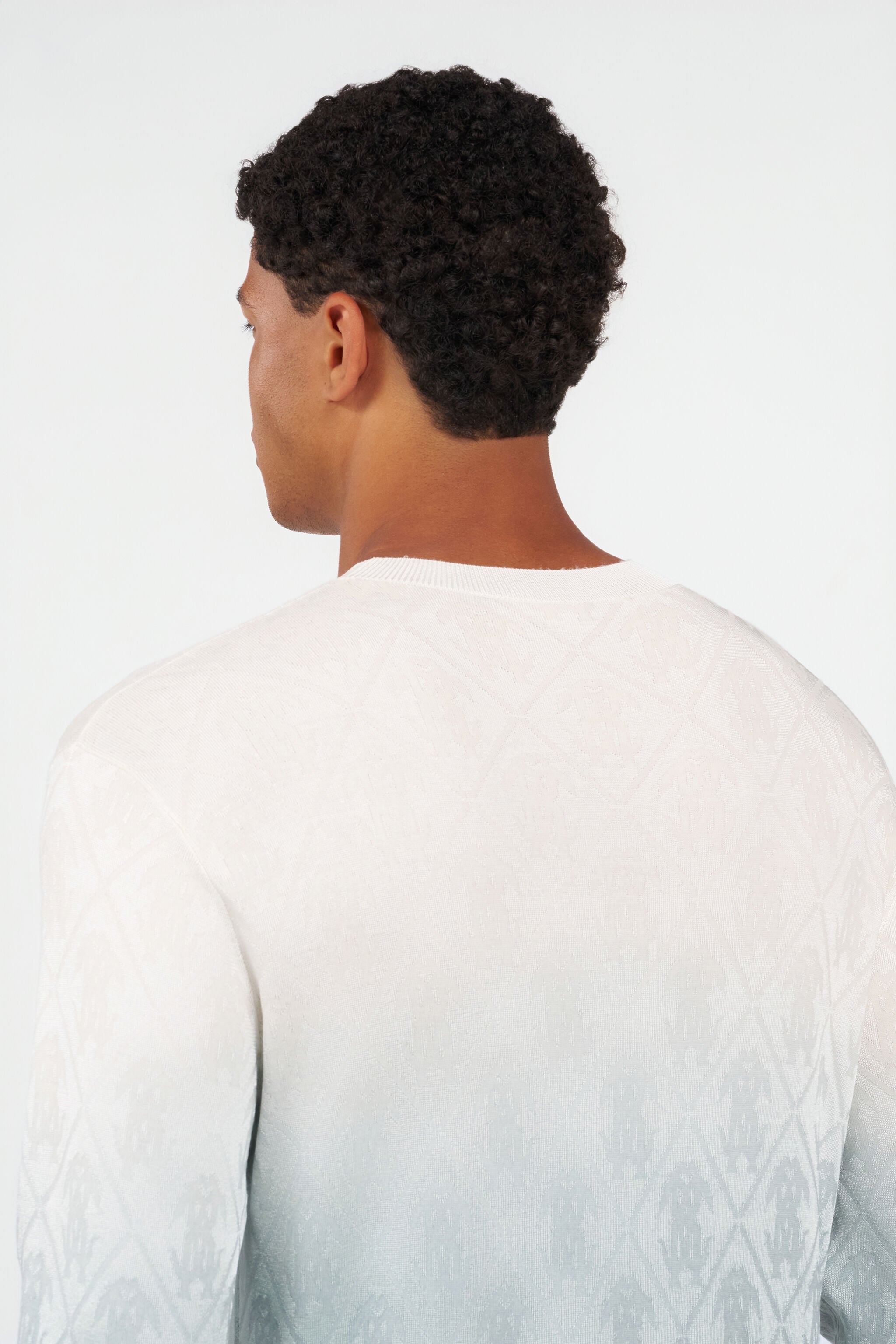 RC Sweater With Degradé Monogram QUIET HARBOR WRM604-MQR67