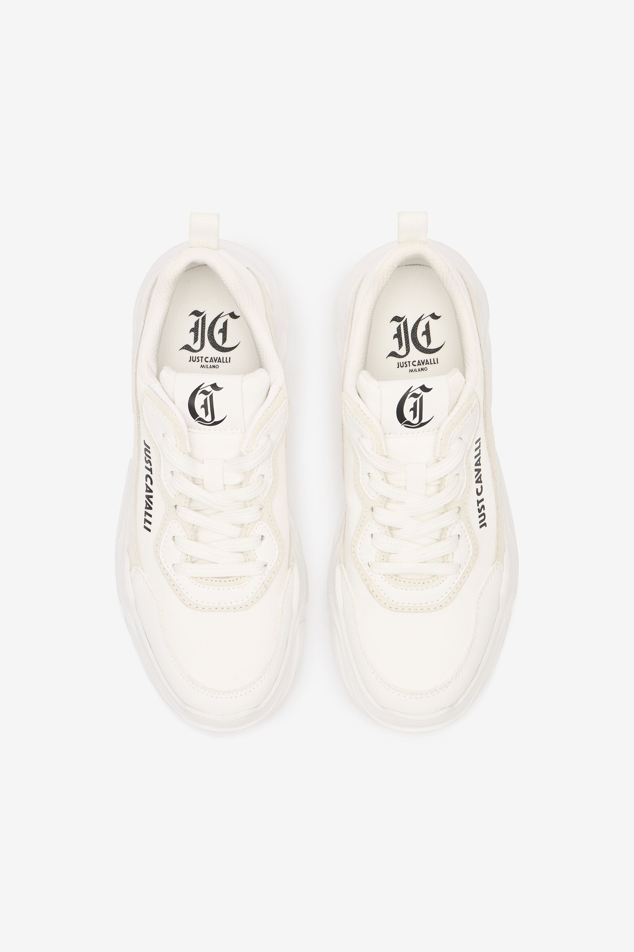 JC Sneakers Mit Profilsohle Und Logo JC Sneakers Mit Profilsohle Und Logo Weiß UFS037-UF359