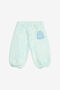 JU Monogram Print Trousers JU Monogram Print Trousers BABY BLUE WJT204-5OR11