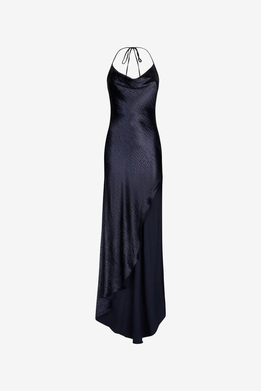 RC Long Dress with Cowl Neck RC Long Dress with Cowl Neck Dark blue UWT125-TO009