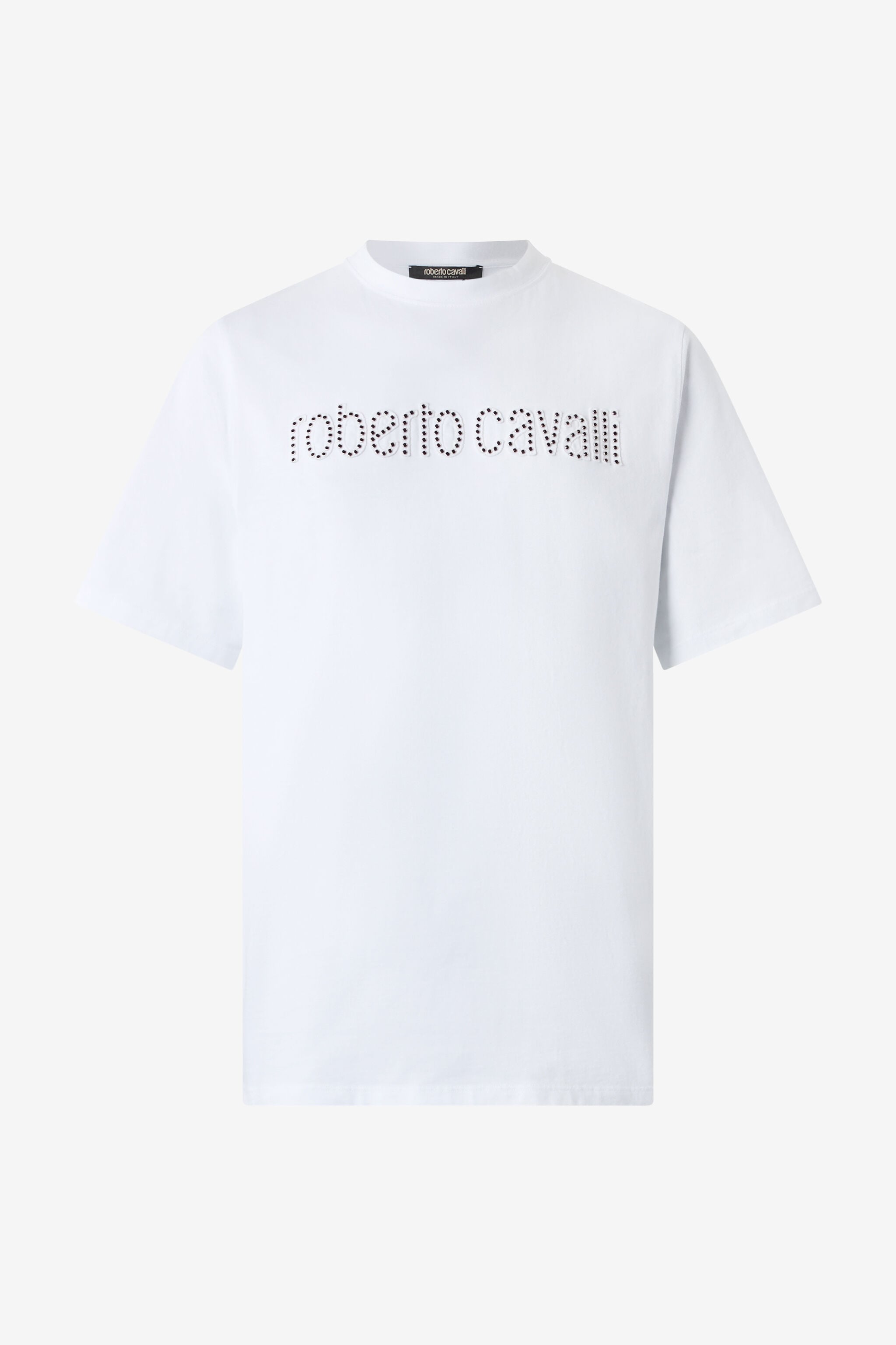 RC T-Shirt With Logo And Mini Studs White URT61I-JD060