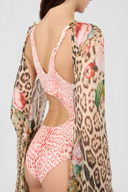 RC Jaguar Pink Print One-Piece Swimsuit PINK XQW041-HVT23