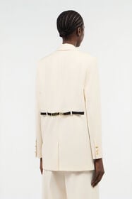 JC Blazer Crema Con Dettaglio Logo OFF WHITE UFT194-UF260