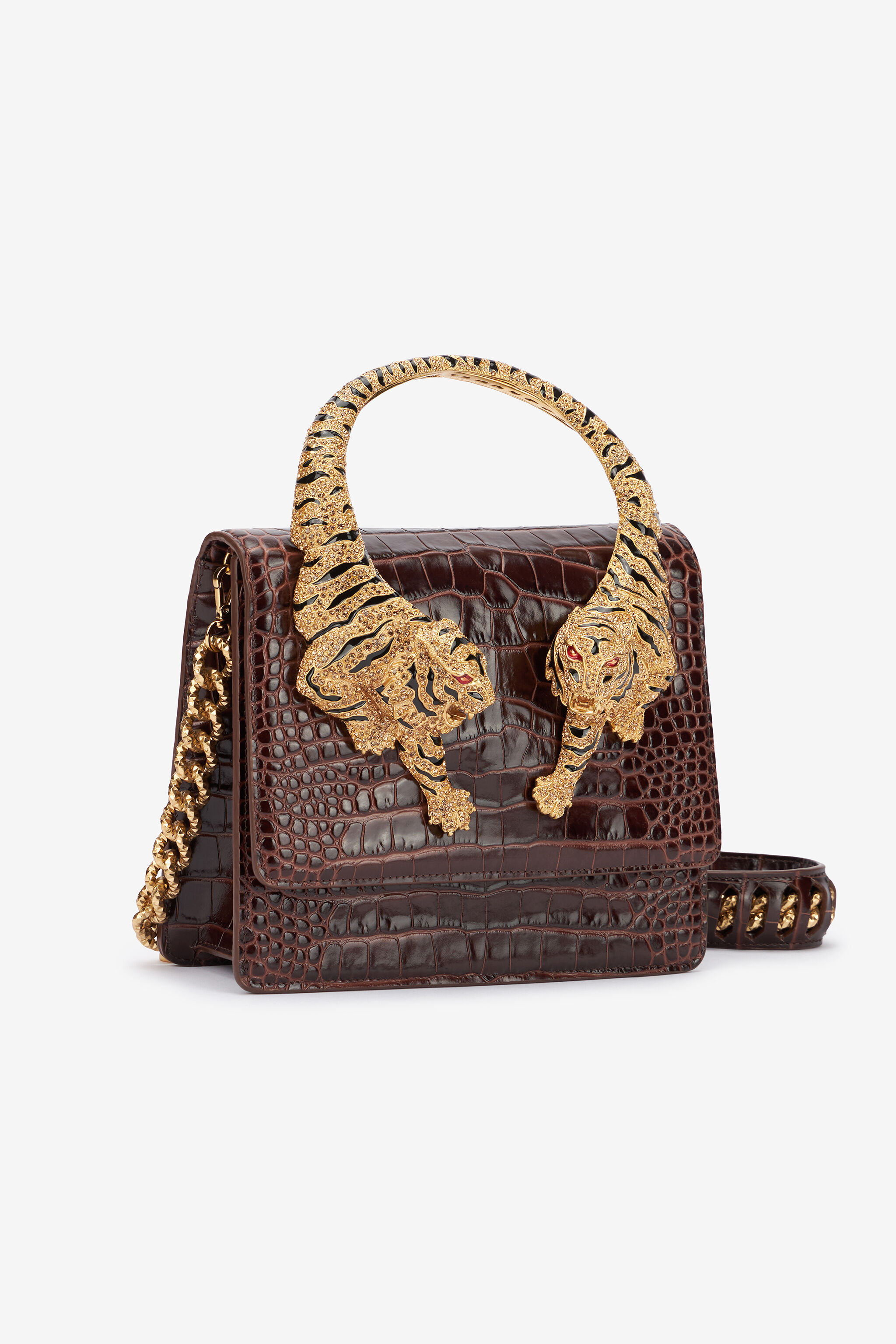 Large Roar Bag in Dark brown for Women | Roberto Cavalli®