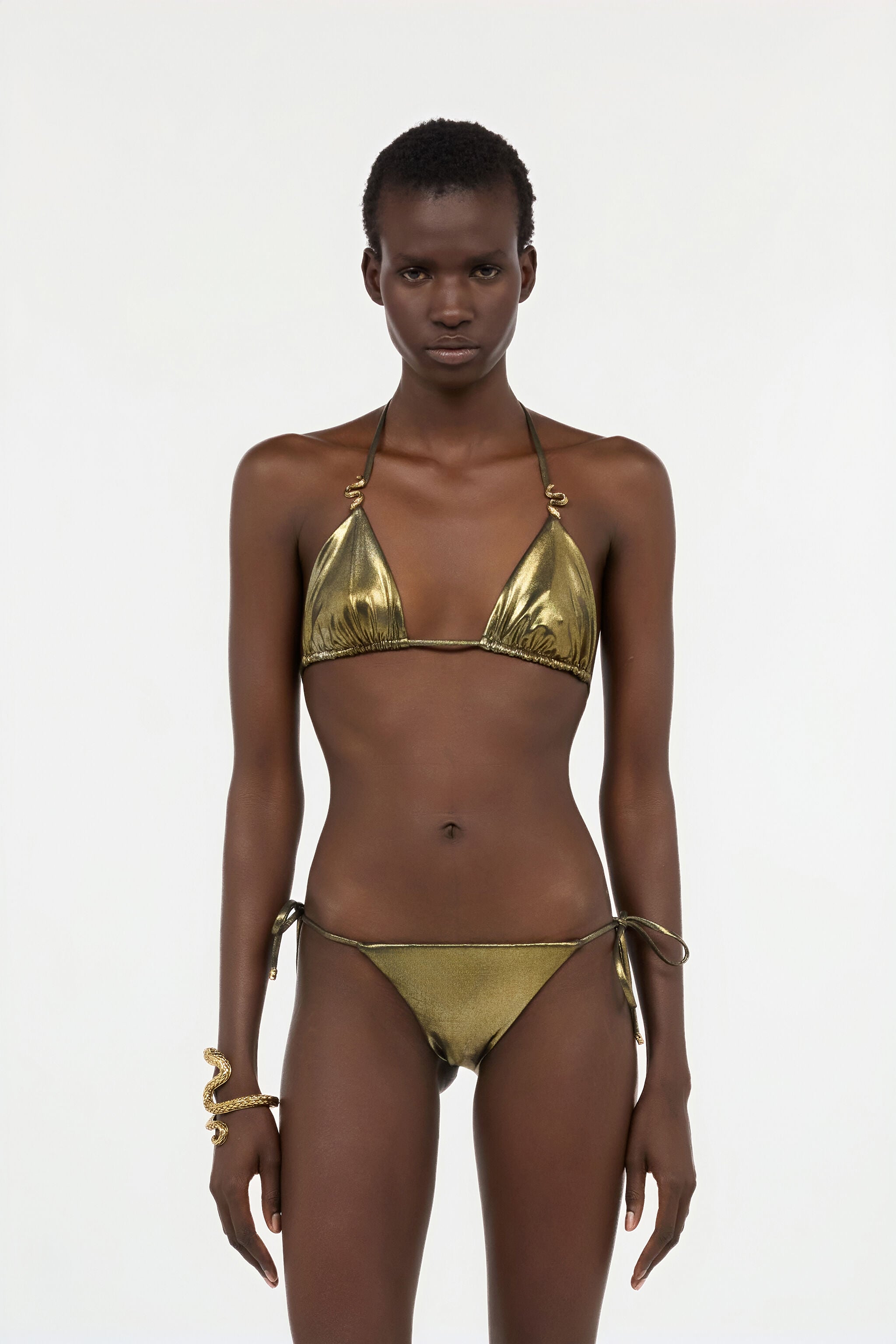 RC Gold Bikini Top with Serpents RC Gold Bikini Top with Serpents GOLD WWW012-JE032