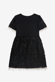 JU Shimmer Embellished Dress BLACK XJT10T-KU018