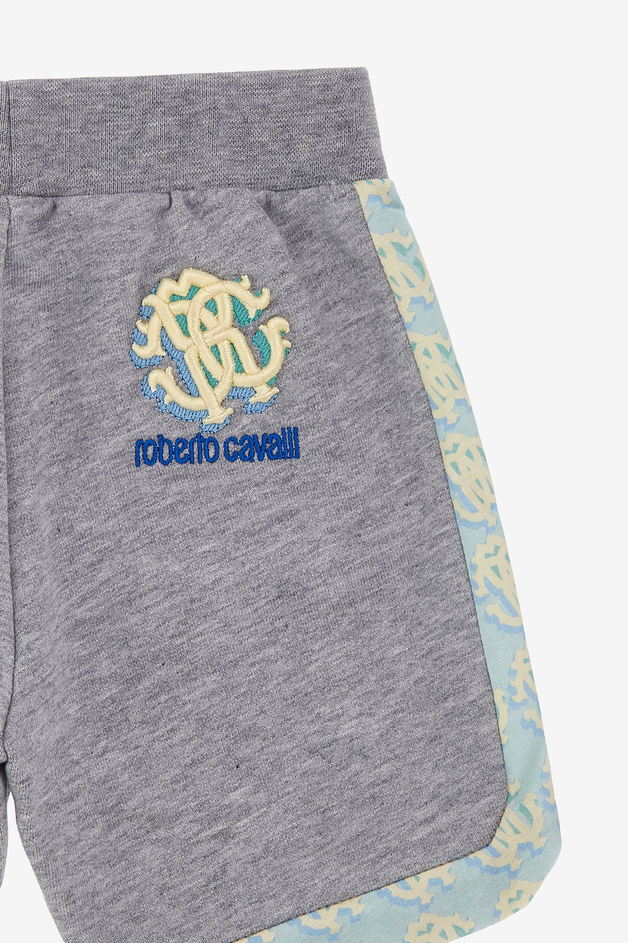 JU Monogram Accent Shorts JU Monogram Accent Shorts Gray SJT206-CF050