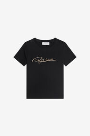 JU T-Shirt with Logo BLACK XJT60P-JD003
