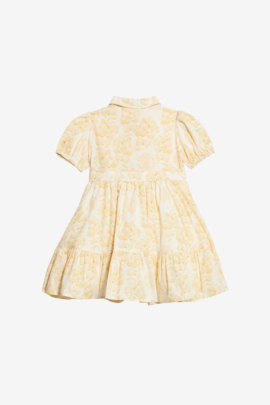JU Dress With Floral Print And RC Monogram JU Dress With Floral Print And RC Monogram Yellow UJT117-7MO41