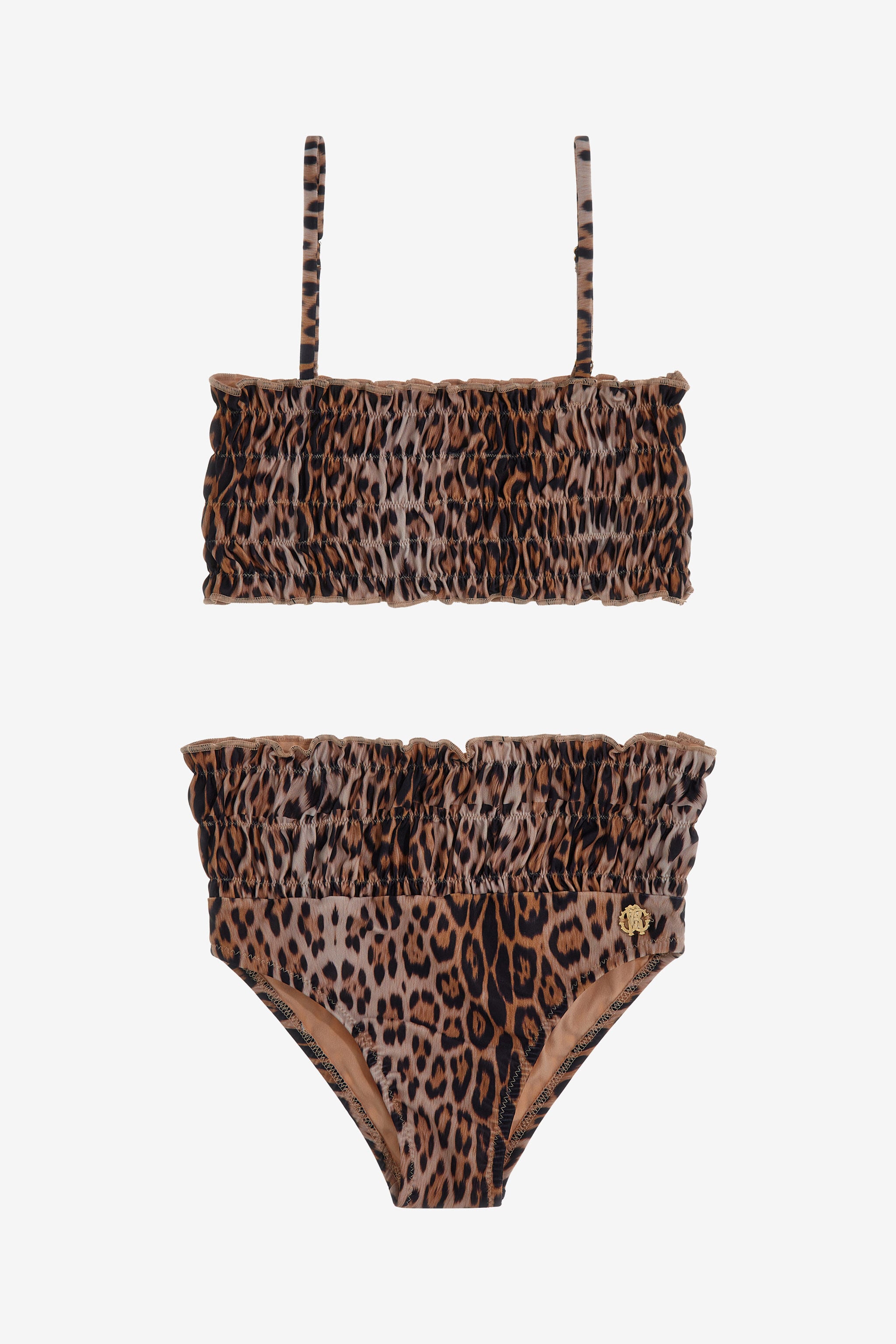 JU Leopard Print Kids Bikini Set JU Leopard Print Kids Bikini Set Light brown SJW001-HVF65