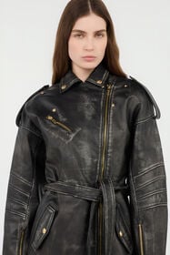 JC Black Leather Jacket BLACK VFP007-VF475