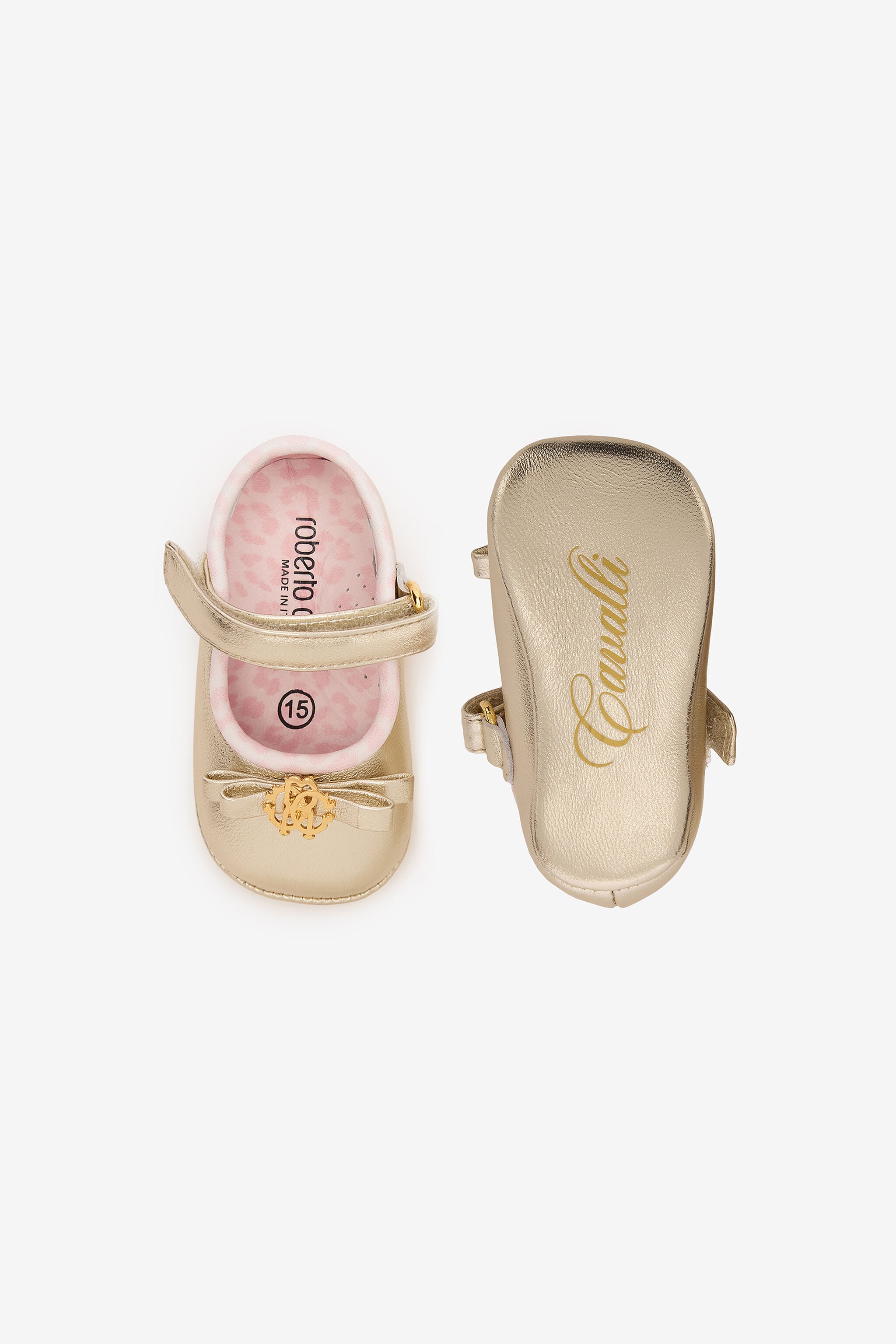 JU Mary Janes With RC Monogram PLATINUM/PINK TJS00E-ZCJ03