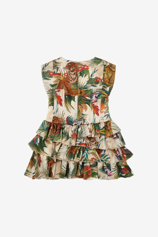 JU Vestido Sin Mangas Con Estampado Jungle MULTICOLOR SJT143-5II96