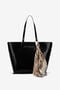 JC Shopper Bag With Scarf JC Shopper Bag With Scarf BLACK UFB091-UF460