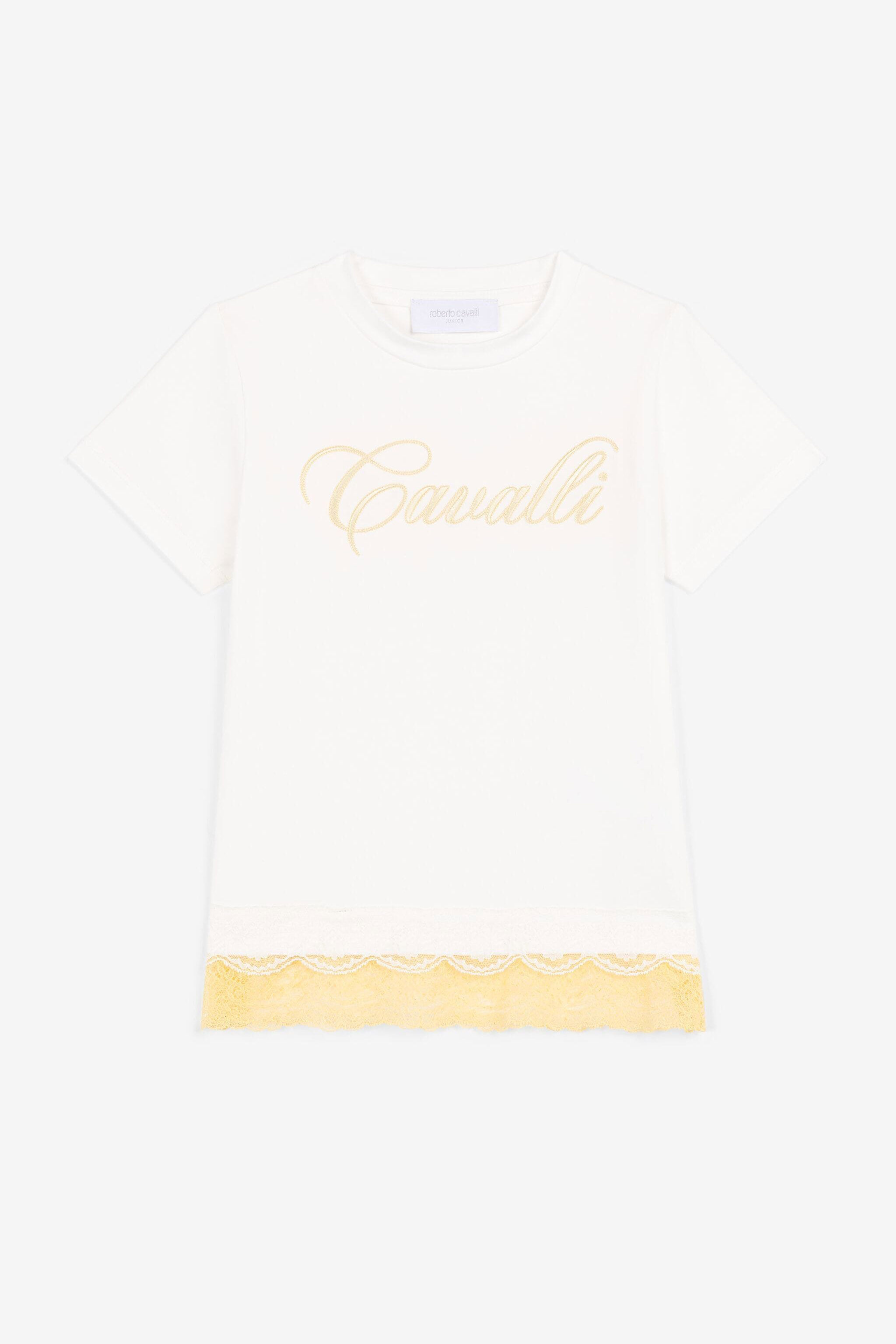 JU Lace-Trimmed T-Shirt JU Lace-Trimmed T-Shirt White OJT610-ISA2J