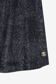 JU Robe jacquard élégante BLACK VJT10F-3RP29