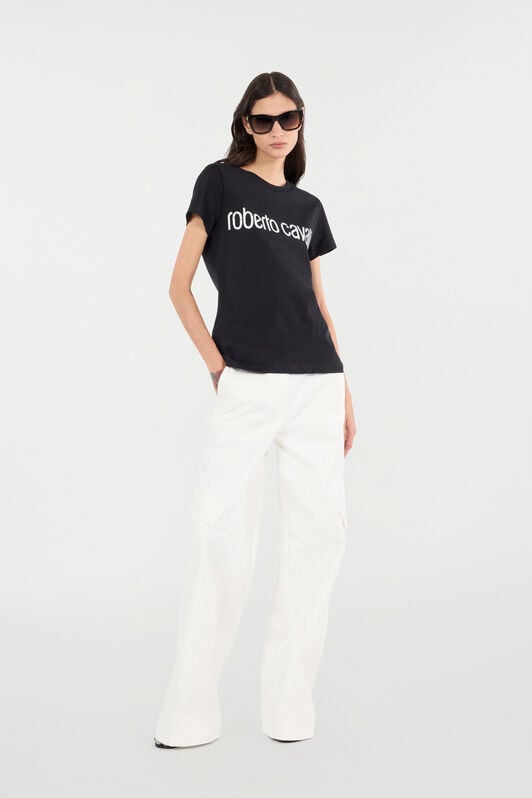 RC Stretch Cotton Pants With Python Print RC Stretch Cotton Pants With Python Print White UKT211-4NN53