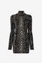 RC Cheetah-Jacquard Mini Dress Black/White PWM108-MI150