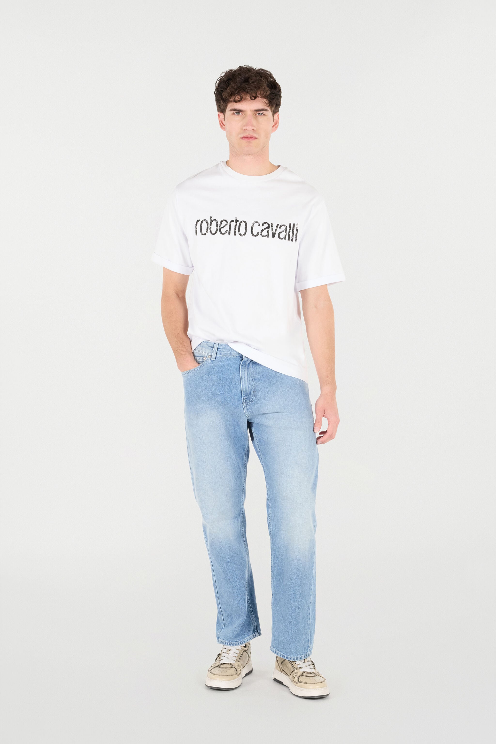 RC T-Shirt Mit Logo Im Used-Look Weiß POT62A-JD060