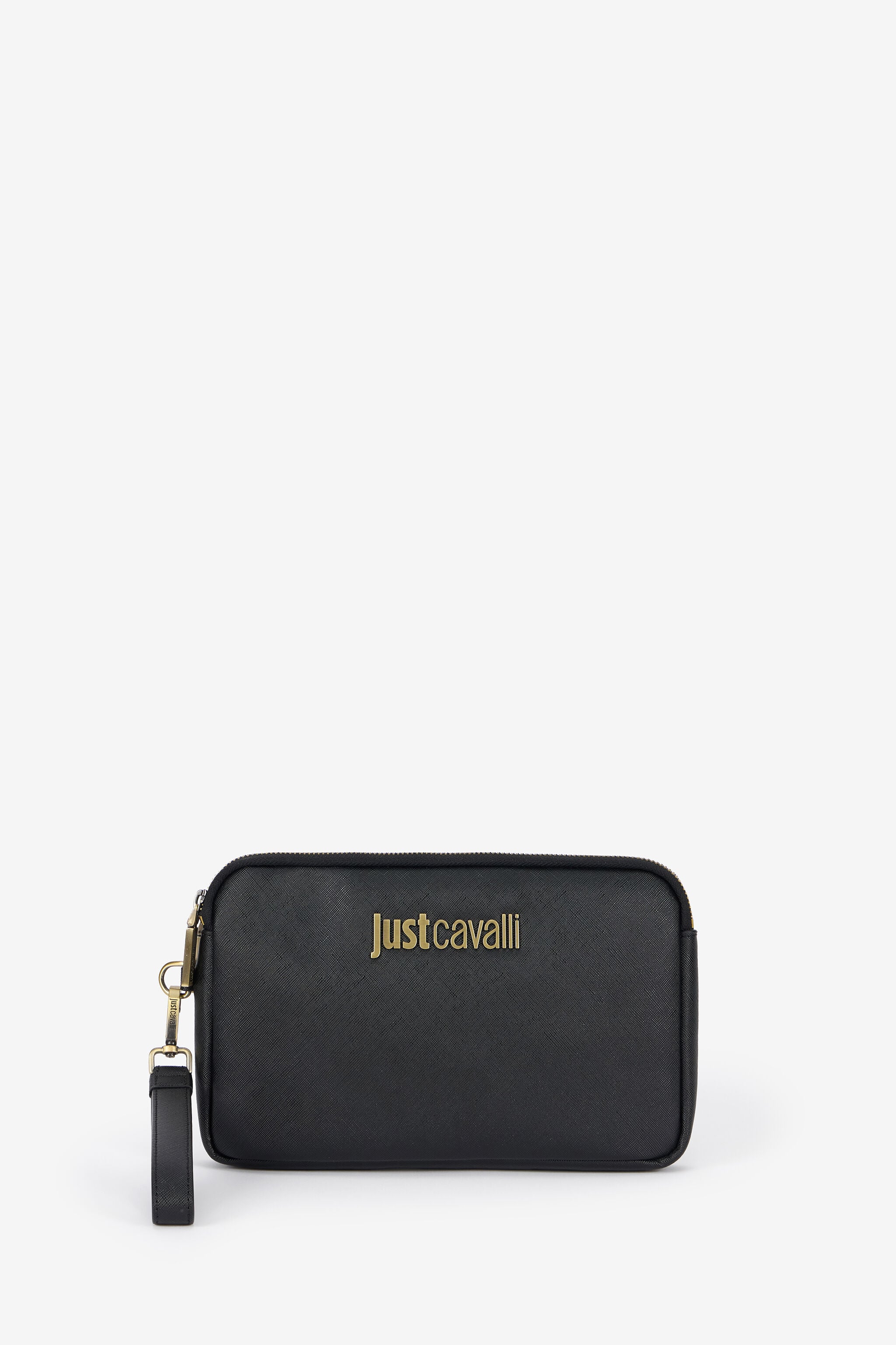 JC Just Cavalli Black Shoulder Bag With Logo JC Just Cavalli Black Shoulder Bag With Logo BLACK VFB029-VF561