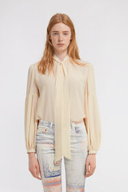RC Bluse mit Schluppenkragen Elfenbein TKT707-SY001