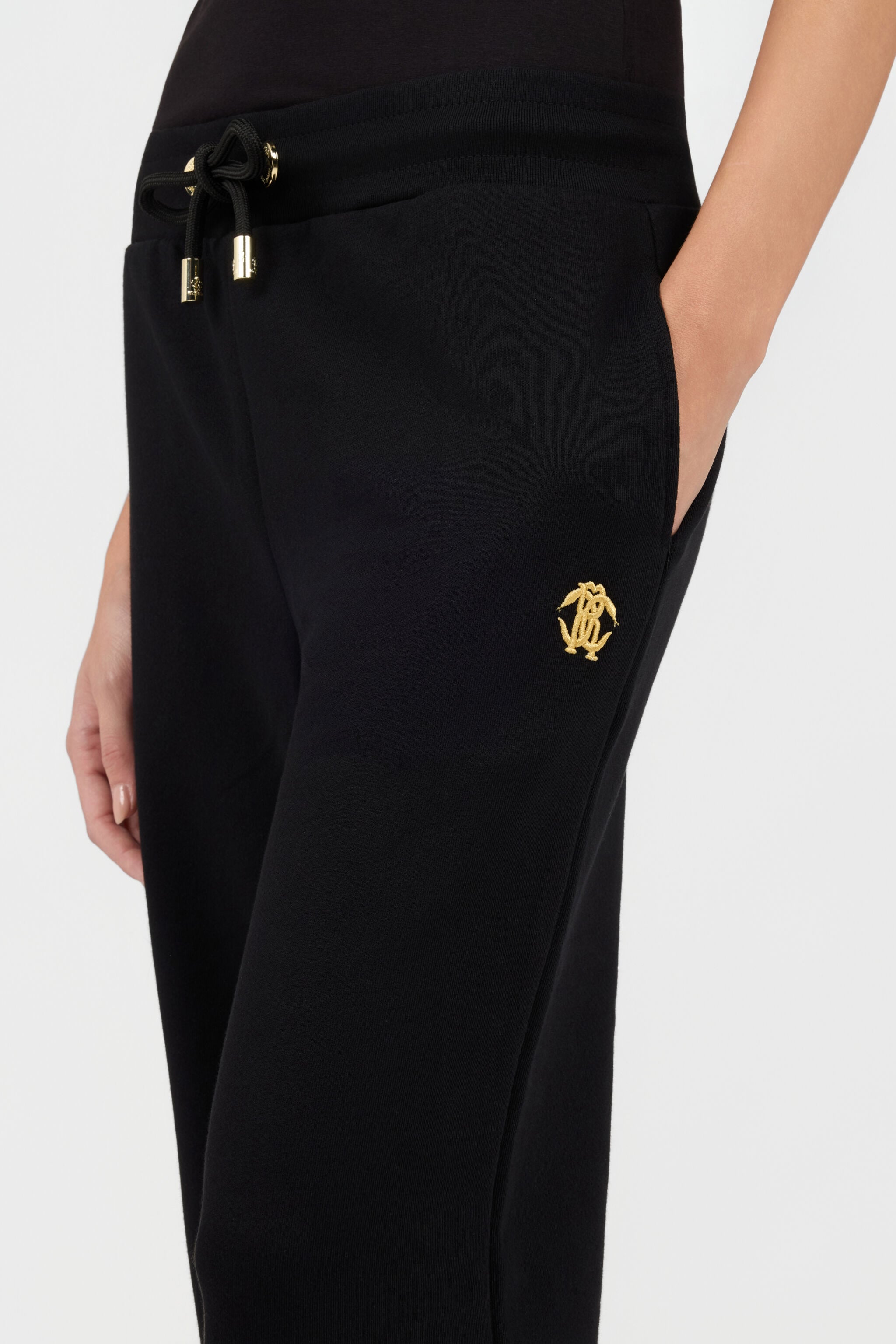 RC Black Trousers Drawstring Waist BLACK TOT20B-FAC01