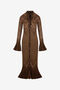 RC Long Chevron Pattern Knit Cardigan RC Long Chevron Pattern Knit Cardigan BROWN/PINK XQM908-MO007