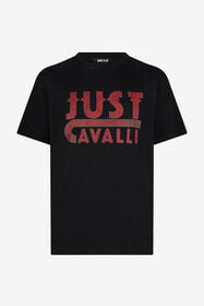 JC Black T-Shirt With Just Cavalli Logo BLACK VFT048-VF092