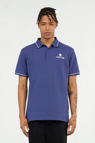 RC Blue Logo Polo Shirt Black QOT64B-KB001