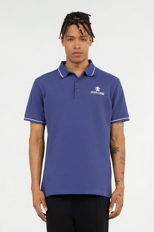 RC Polo Bleu À Logo Black QOT64B-KB001